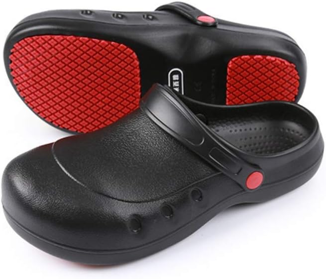 cdsnxore Men or Women Safety Work Shoes Kitchen and Chef Non Slip Resistant Clog