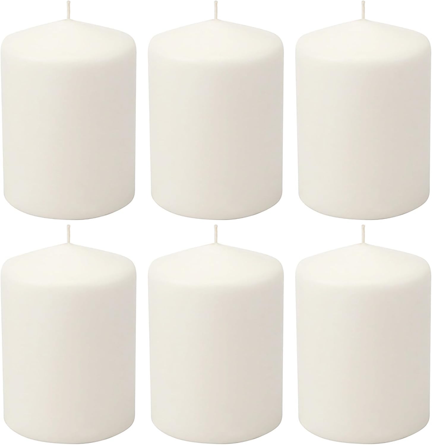Stonebriar 35 Hour Long Burning Unscented Pillar Candles, 3x4, White