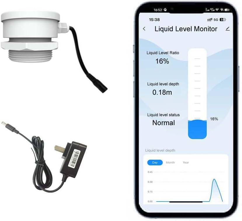 Smart TLC2206 WiFi Water Oil Fuel Liquid Tank Level Monitor Indicator Controller Remote Water Level Sensor TUYA Intelligent Liquid Level Detector