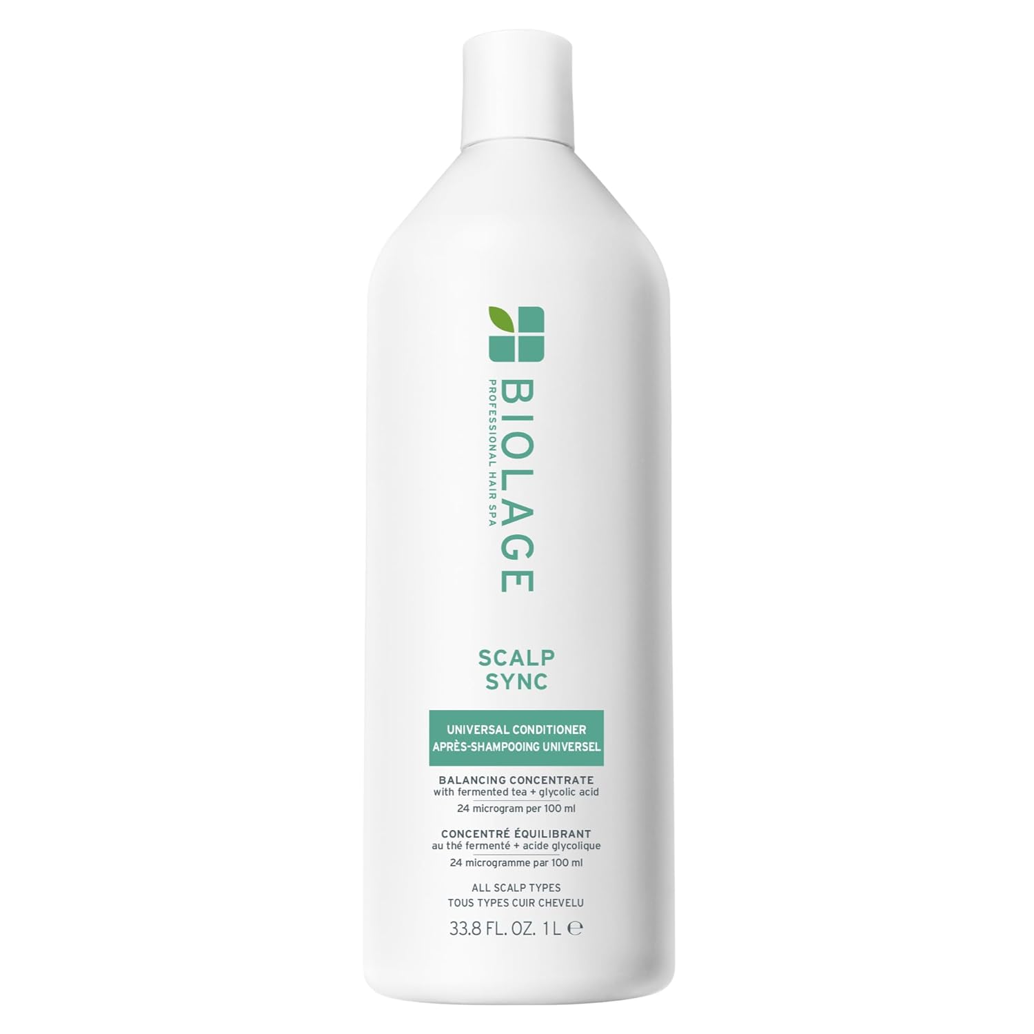 Biolage Scalp Sync Universal Conditioner - Nourishing & Hydrating for All Scalp Types, Lightweight Moisturizing & Conditioning, Fermented Tea Blend & Glycolic Acid, Vegan & Paraben-Free