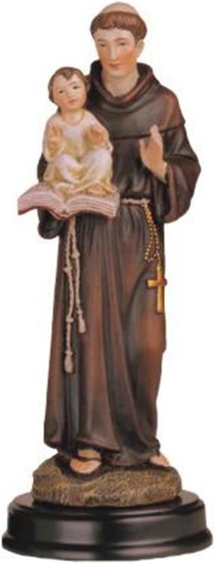 George S. Chen Imports SS-G-205.09 Saint Anthony Holy Figurine Religious Decoration Statue Decor, 5"