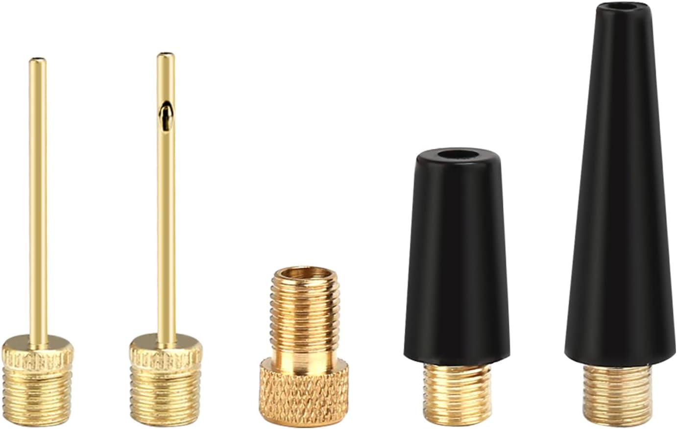 Ball Needles for Air Pump, Needle Inflator Kit Needle Nozzle Adapter, Ball Pump Needle Set for Football, Basketball, Volleyball, Swim Ring, Balloon, Bike，air Compressor Ball Pump Adapter 5pcs