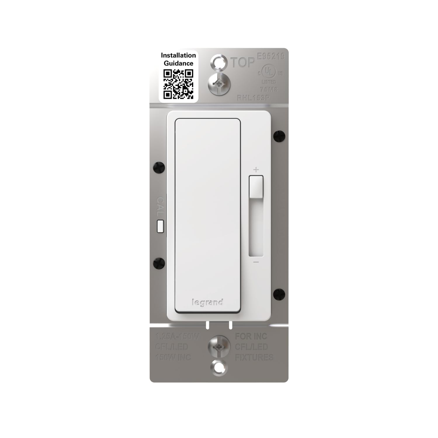 Legrand Radiant 150-Watt Single-Pole/3-Way LED Advanced Dimmer, White