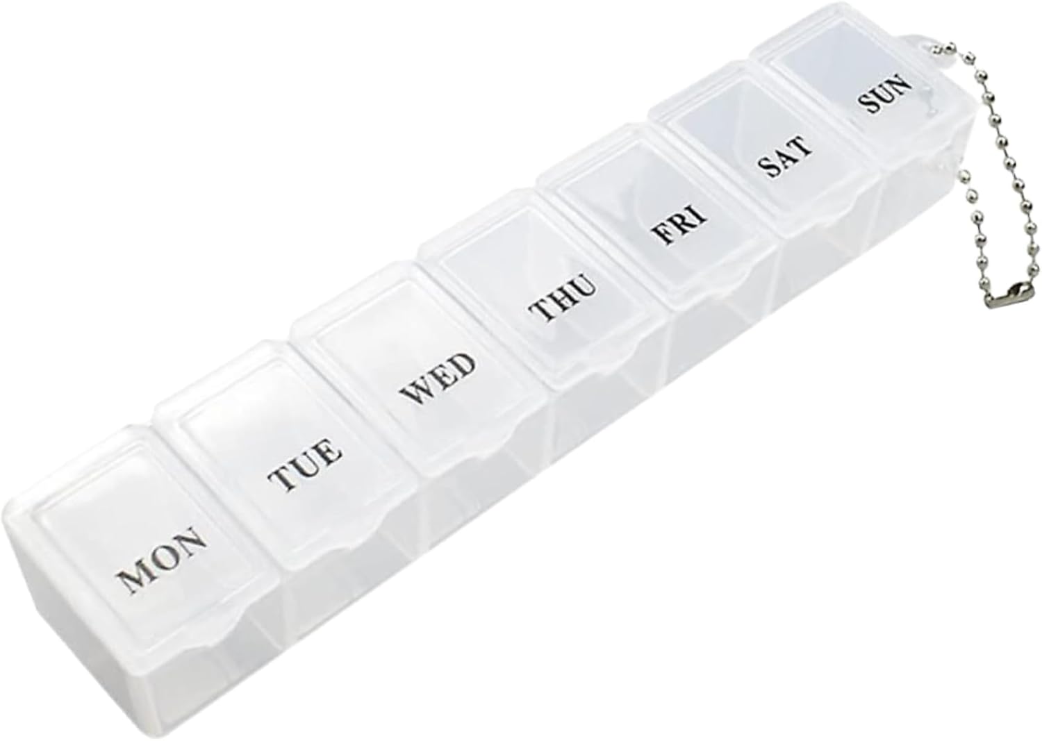 7 Day Weekly Pill Box Organiser Travel Dosset Box Portable Tablet Organizer Medicine Storage Box Pill Dispenser | Medication Organizer - 1 Times a Day for Pills/Fish Oil/Vitamins