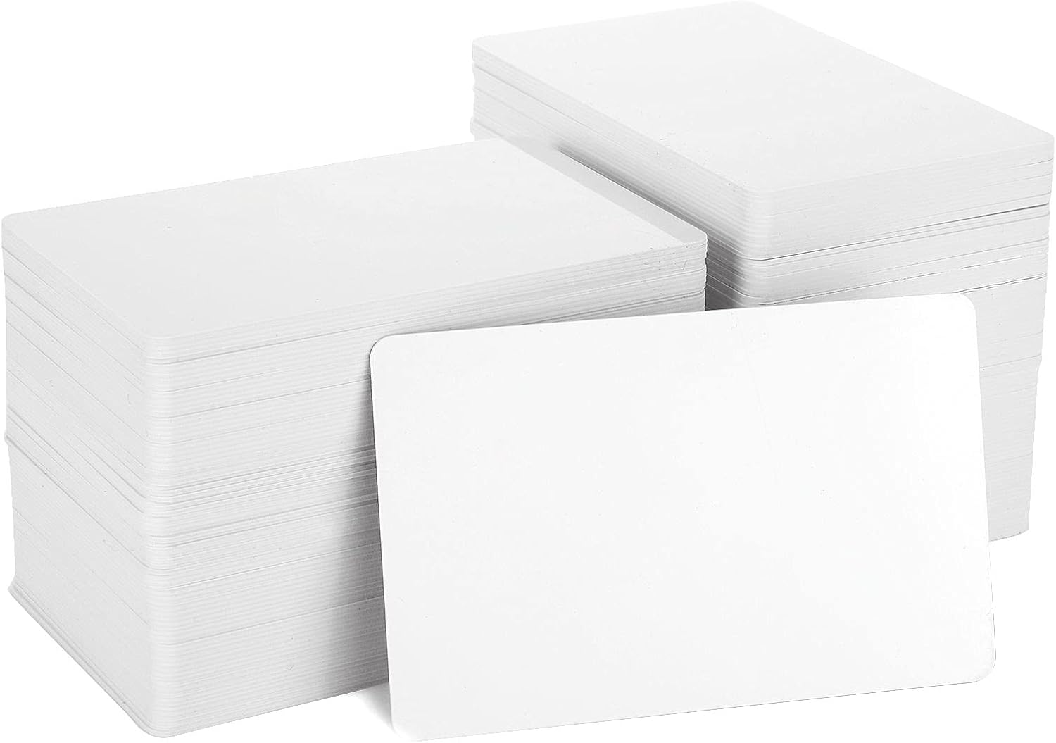 SENENQU 250PCS White PVC Cards, Blank Printable Plastic Business ID Cards, 30 Mil, 760 Micron, CR80 Credit Card Size - 85.5MM x 54MM