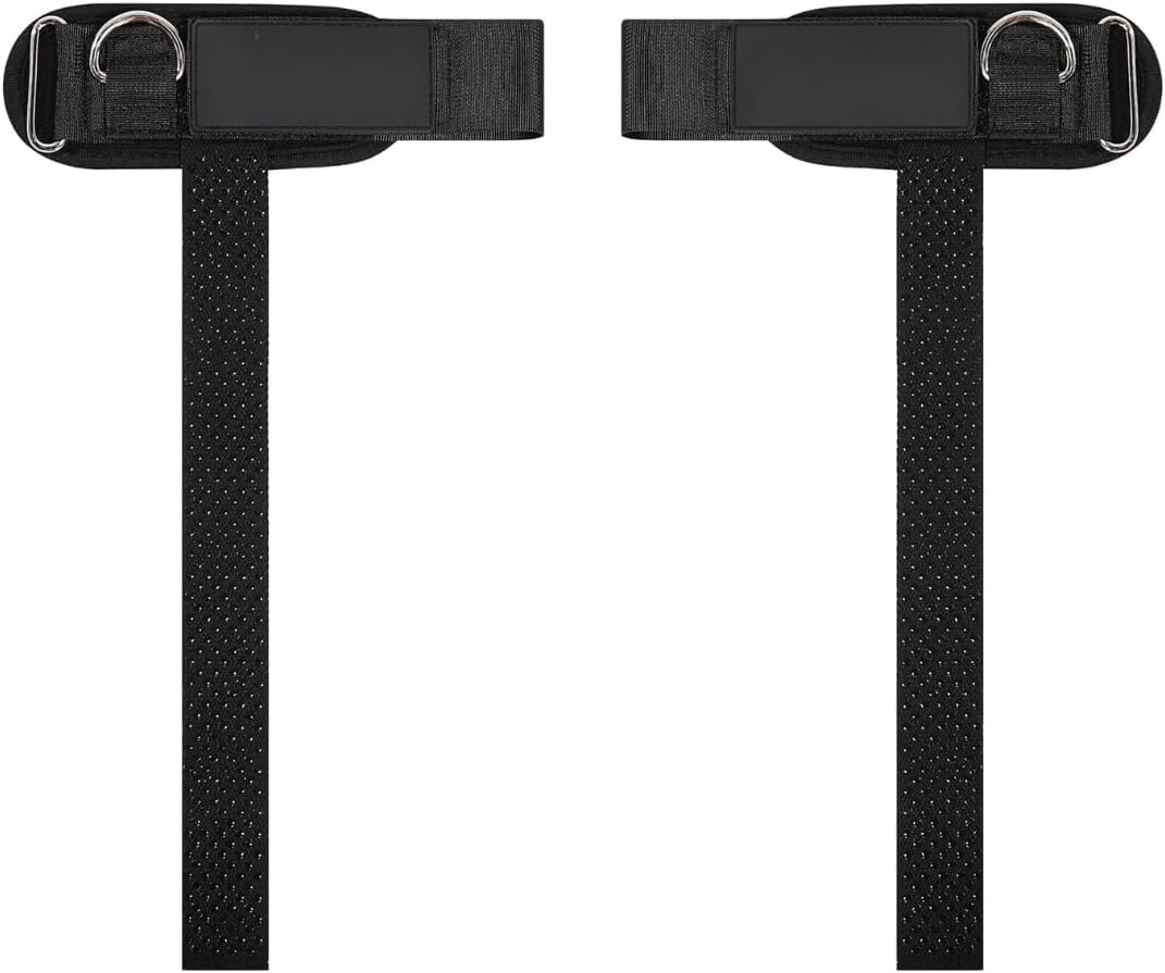 Ekkovision EKKO Weight Lifting Straps With Cuffed D Ring, Wrist Support for Men, Heavy Duty Thick Comfortable Lifting Straps, Secure Fit, Enhanced Grip, Straps for Weightlifting & Gym Training
