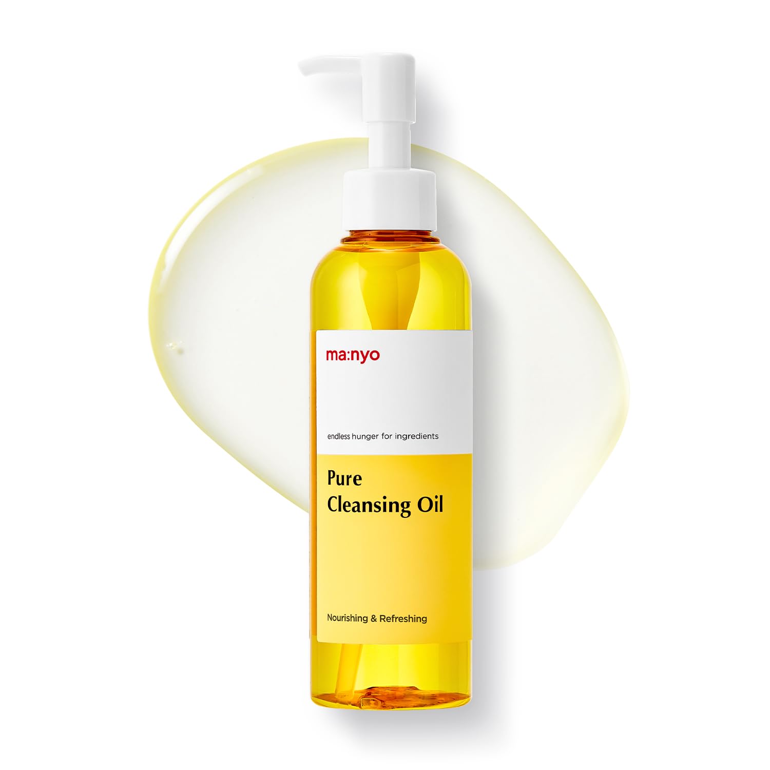 ma:nyo Pure Cleansing Oil 6.7 fl oz (200ml) Daily Makeup Remover & Blackhead melting with 14 Plant-Based Oils | Suitable for All Skin Types | Korean Skincare