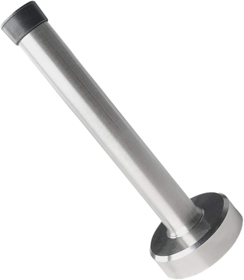 Door Stopper, Door Stop Wall Protector, Solid Long Commercial Doorstops Door Holder with Rubber Buffer Tip, 5 Inch Stainless Steel Door Stopper for Home and Office…