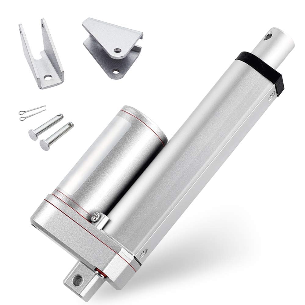 DCHOUSE Linear Motion Actuators 1000N/225lbs Linear Actuator 150mm/6" stroke Linear actuators12V DC for Auto Car RV Electric Door Opener Industrial Agricultural Window