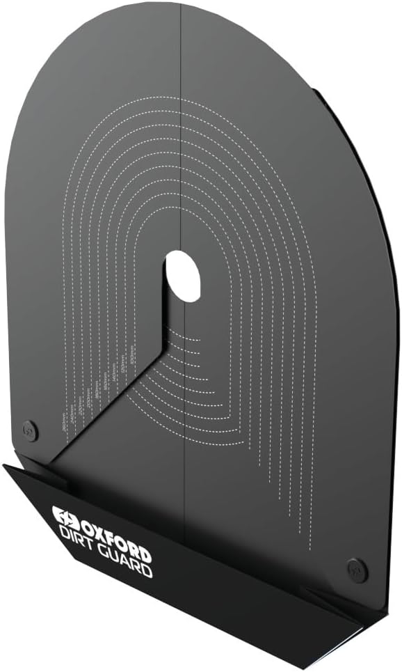 Oxford Dirt Guard - Chain Cleaning Protection Disc For Motorcycle and Cycle. Protect Brakes & Wheels During Cleaning, Black