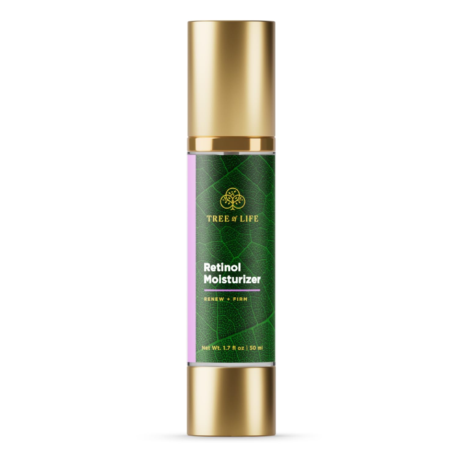 Tree of Life Beauty Moisturizer, Retinol Face Cream - Anti-Aging & Brightens Skin, Reduces Fine Lines & Wrinkles- Dermatologist-Tested to Sensitive Skin - Non-Greasy Facial Skin Care - 1.7 FlOz