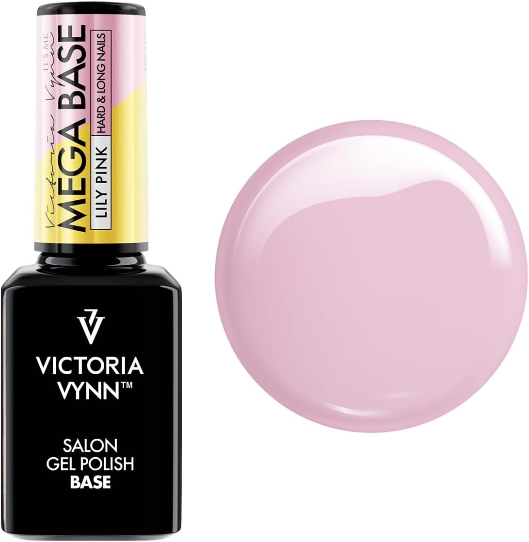 Victoria Vynn Mega Base Hard & Long Nails UV Led Hybrid Gel Polish 15ml (Lily Pink)