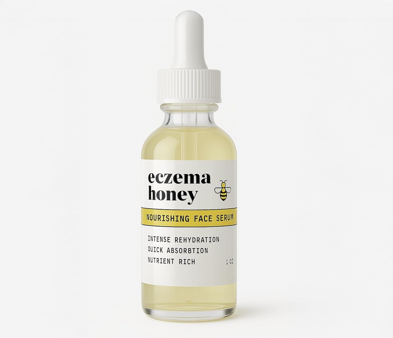 ECZEMA HONEY Nourishing Face Serum - Daily Hydrating Serum - Face Oil for Eczema, Dry & Sensitive Skin (1 Oz)