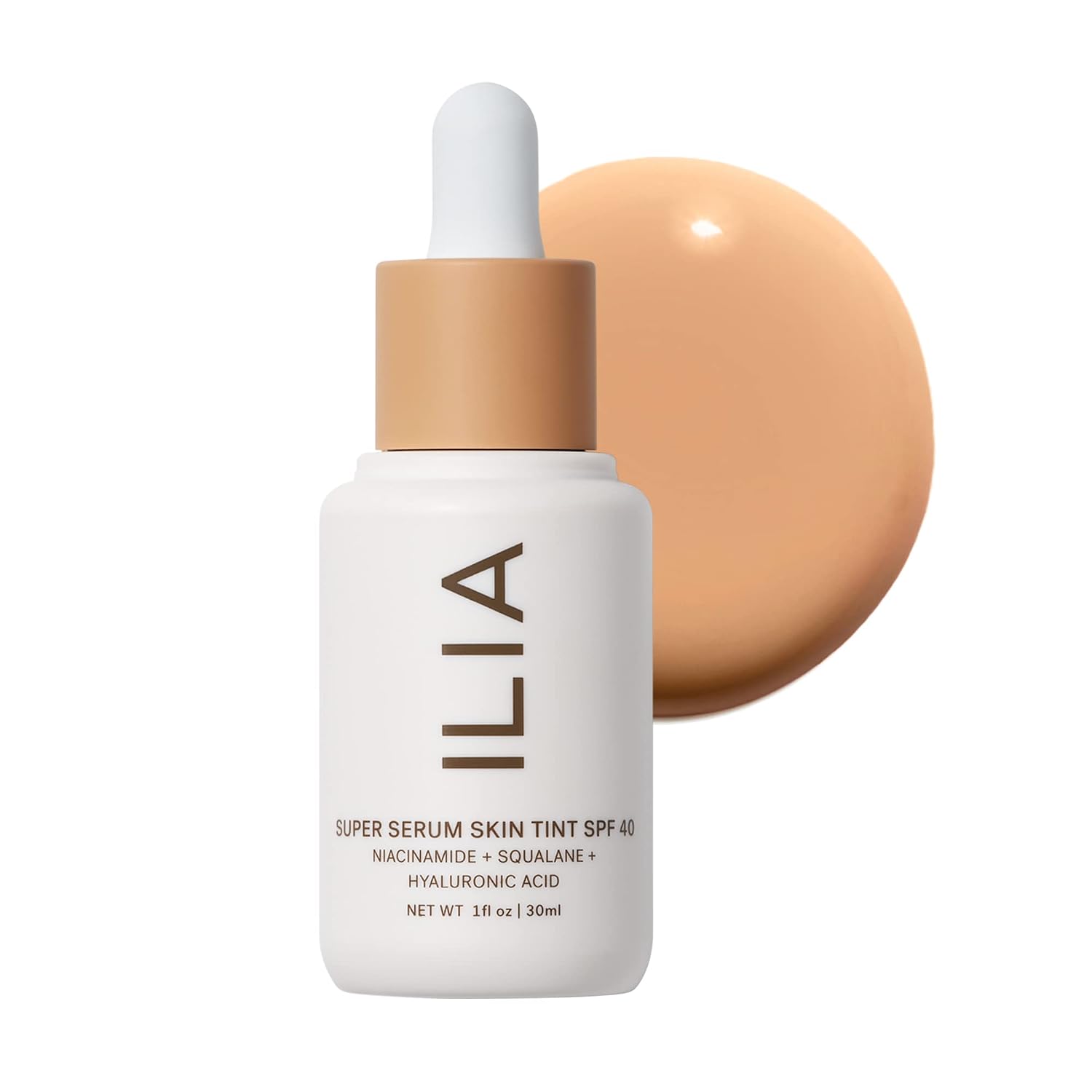 ILIA - Super Serum Skin Tint SPF 40 (Paloma ST9, 1 fl oz | 30 ml)