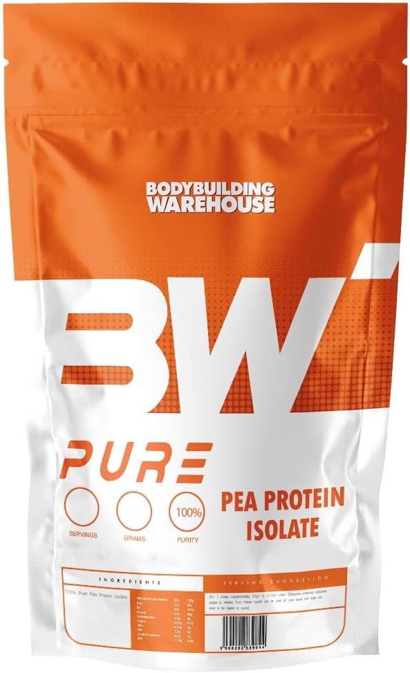 Bodybuilding Warehouse Pure Pea Protein Isolate Powder Unflavoured 500 g