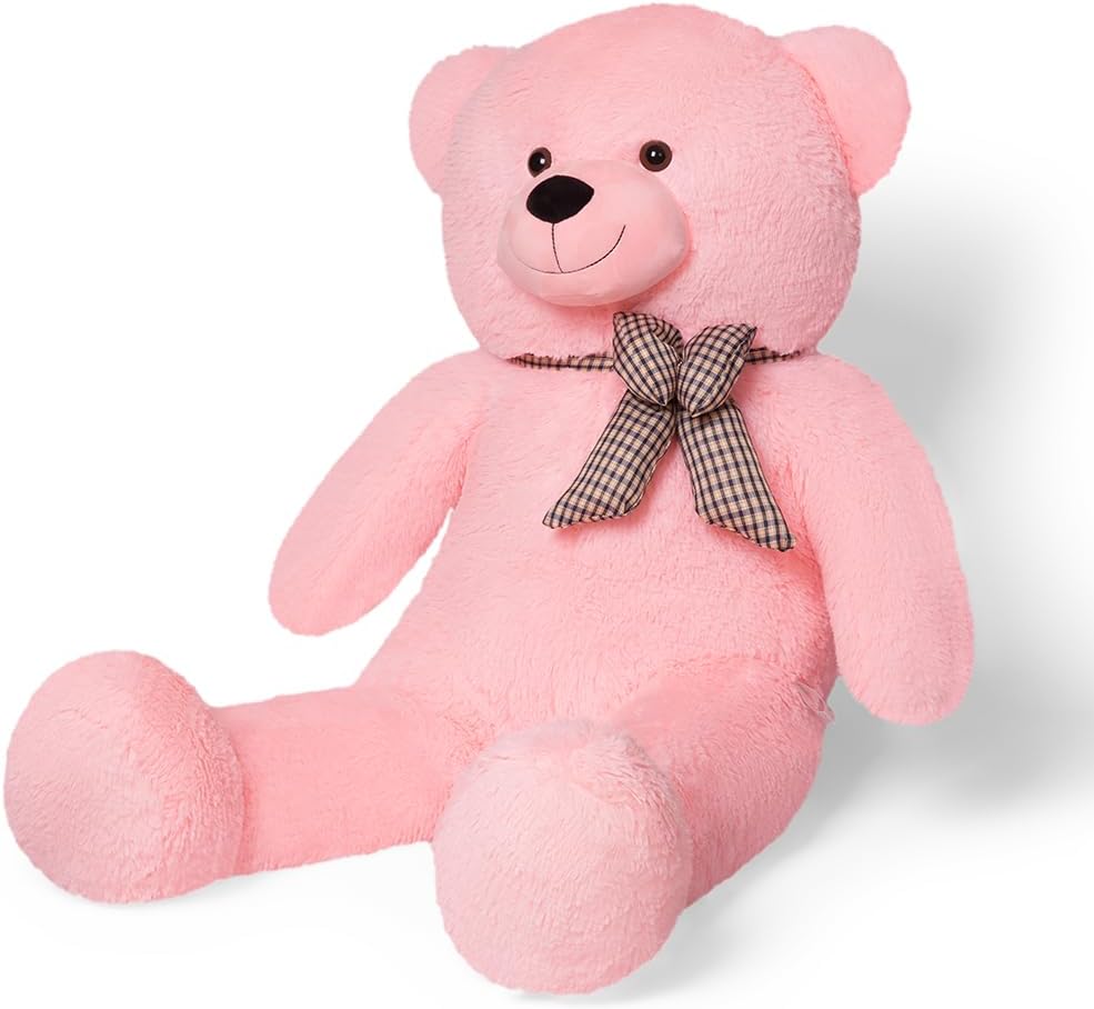 YunNasi Giant Teddy Bear Big Teddybear Huge Soft Plush Toy 120cm XXL (120cm, Pink)