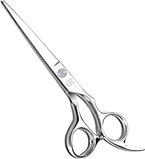 Professional Hair Cutting Shears,6 Inch Barber hair Cutting Scissors Sharp Blades Hairdresser Haircut For Women/Men/kids 420c Stainless Steel (Silver)
