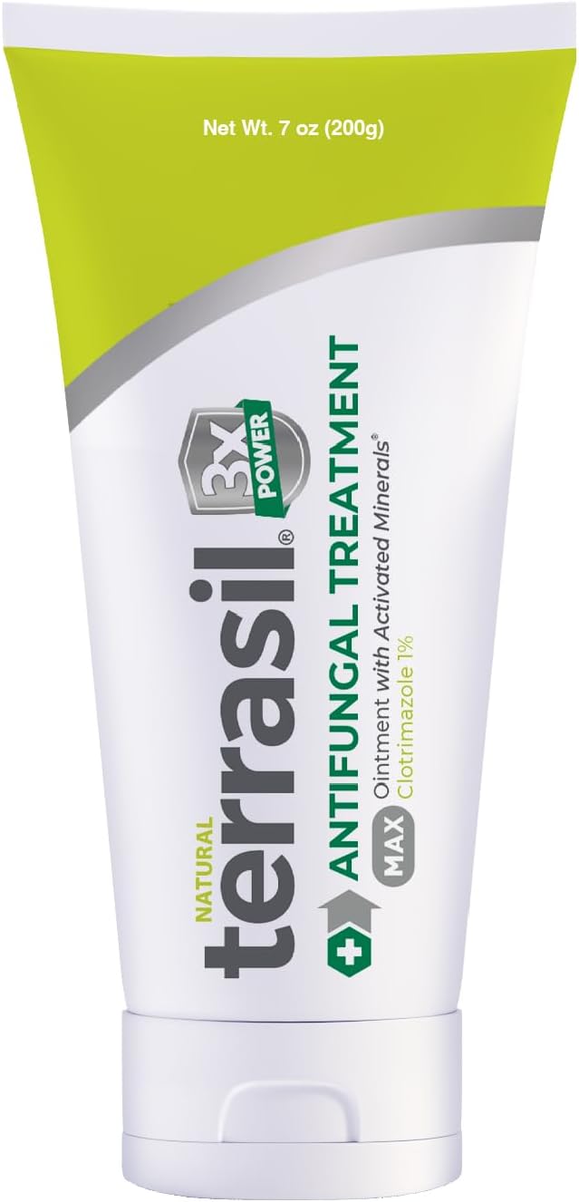 terrasil Clotrimazole Antifungal Cream Maximum Strength Treatment, 7oz
