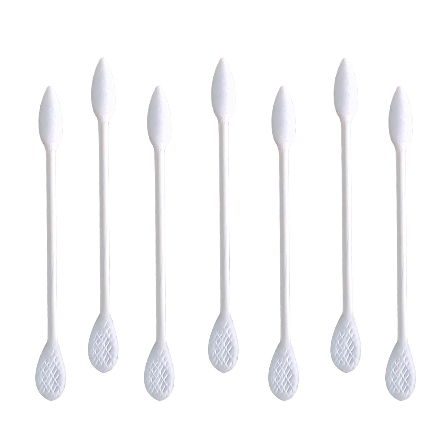 Paper Stick Thick Cotton Swabs with Precision and Flattened Tip 375pcs,Excellent Beauty Tools for Effective Makeup and Personal Care