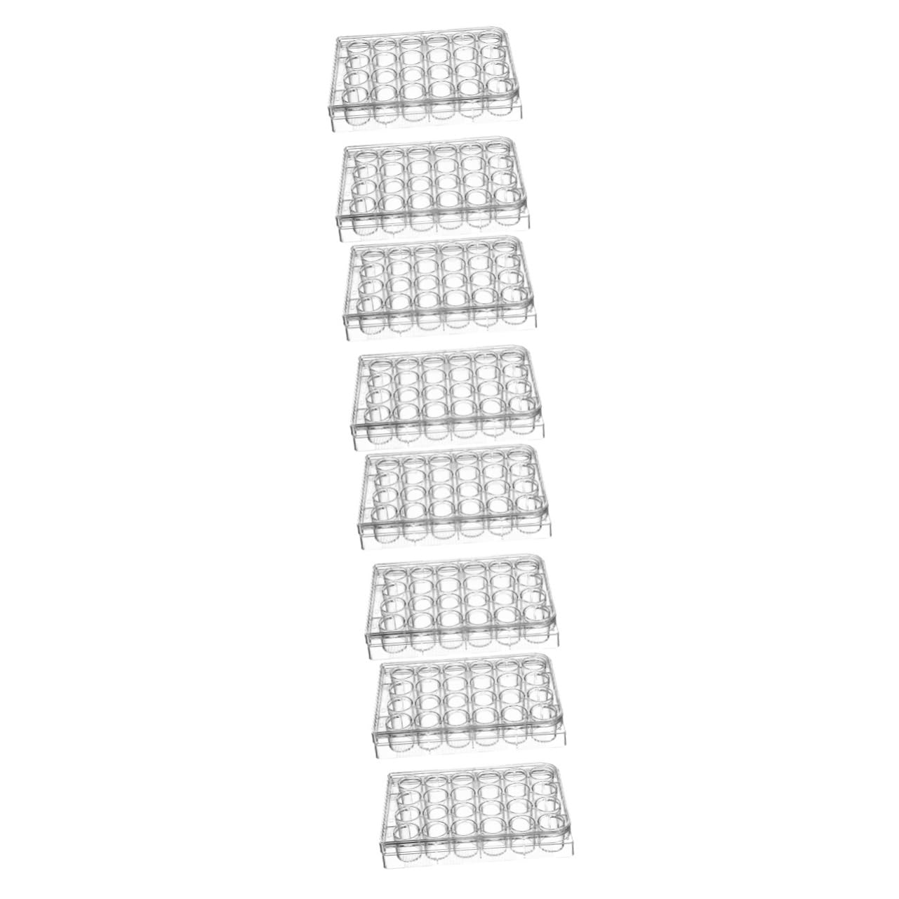 OUNONA 8pcs Cell Culture Plates Lab Tissue Culture Plate Material Stable Lab Scientific Product