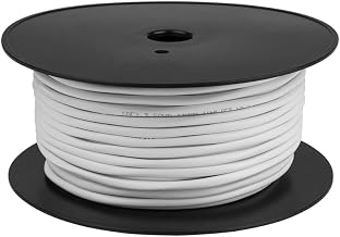 Speaker Wire - 99.9% Oxygen Free Copper – ETL Listed & CL3 Indoor Speaker Cable (14/2 White, 100FT)