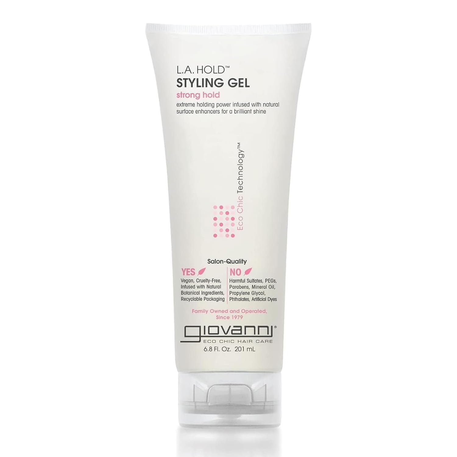 GIOVANNI LA Hold Styling Gel - Hair Gel for Men & Women, Strong Hold Hair Gel in Bulk for Curly, Straight & Wavy Hair, Control Super Hold Slick Gel - 6.8 Fl Oz (Pack of 3)