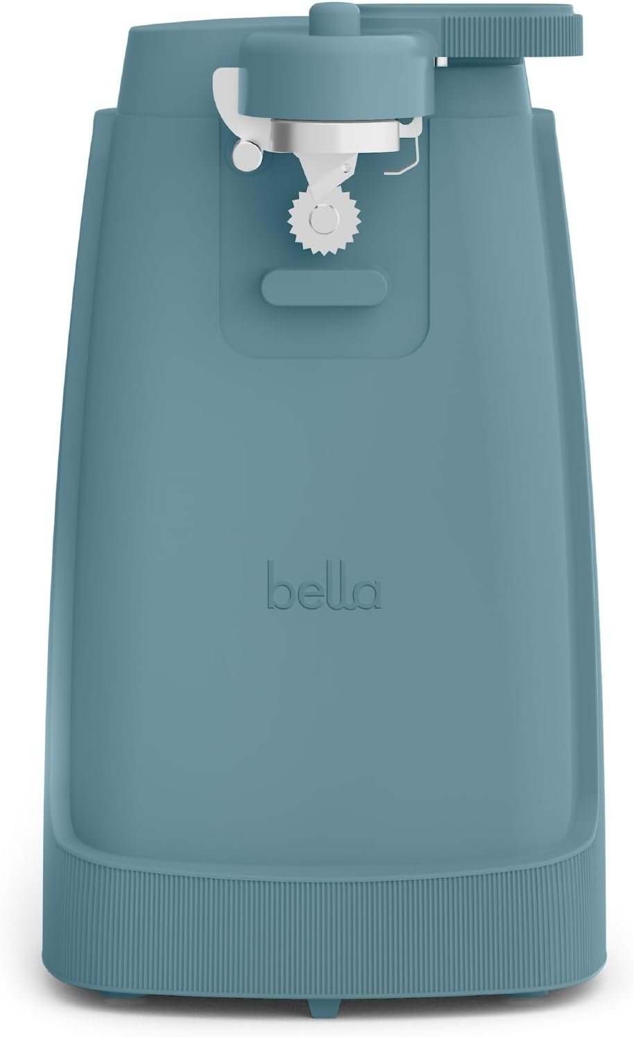 bella Electric Can Opener and Knife Sharpener, Multifunctional Jar and Bottle Opener with Removable Cutting Lever and Cord Storage, Stainless Steel Blade, Surf