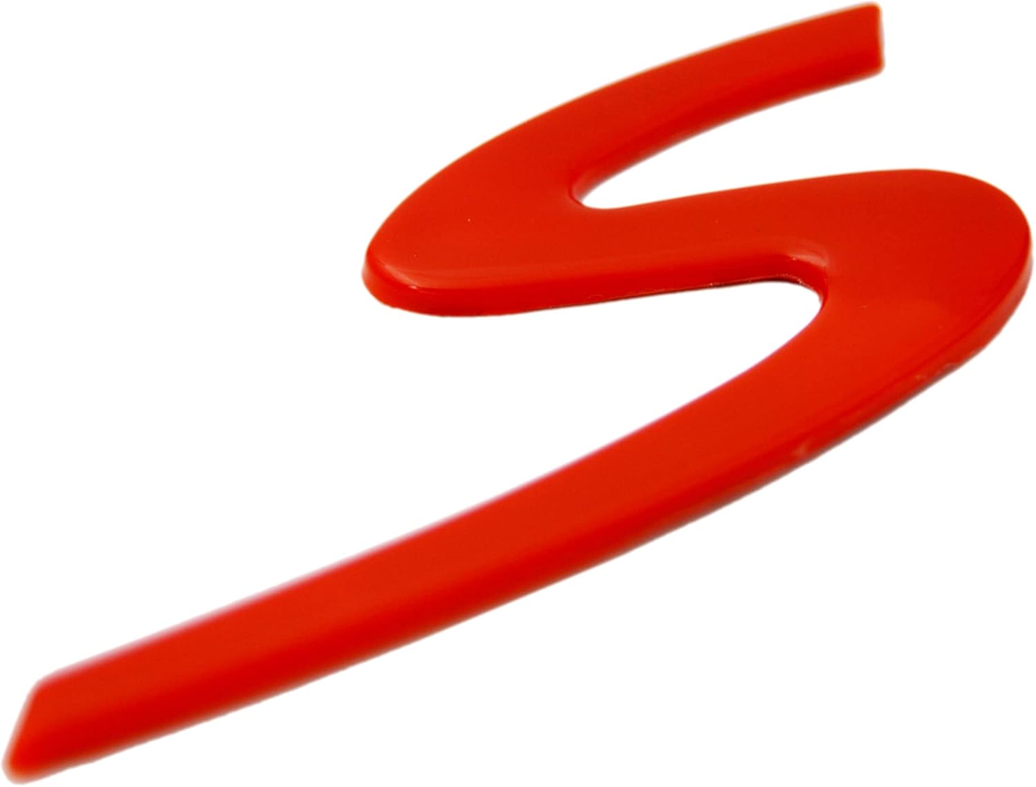 Zorratin Large red"S" S Letter Rear Trunk Boot Lid Hatch Tailgate Emblem Badge for Porsche 911 Cayenne carrera turbo panamera boxster