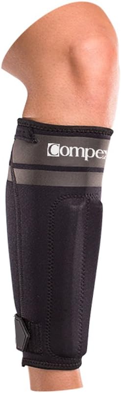 Compex Anaform Shin Splint Compression Sleeve Calf Support for Running, Cycling, Walking - Black - Medium