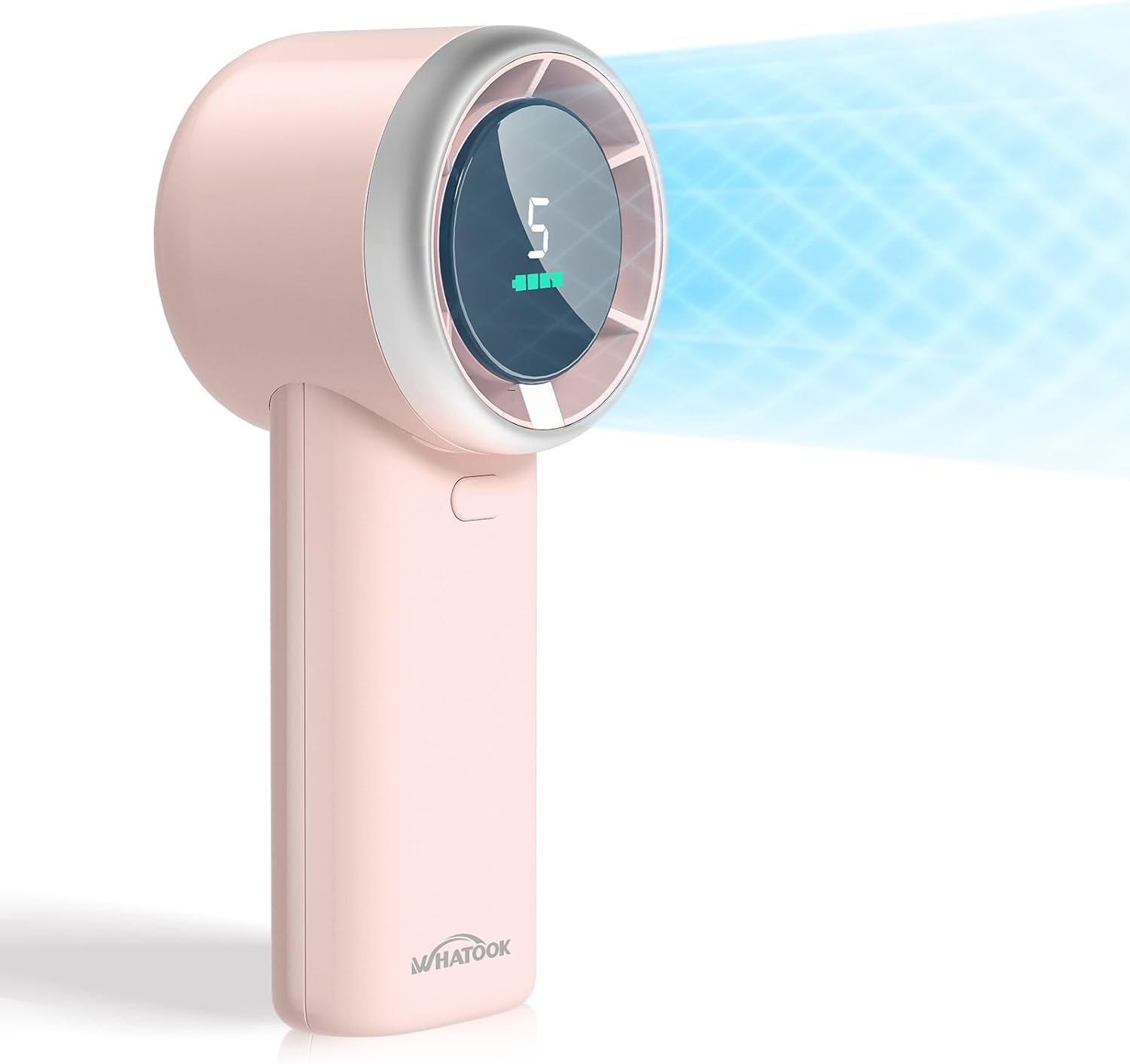 Portable Mini Fan: High Speed Cooling Fan, 10 Hours Battery Life, USB Rechargeable, Small Essentials for Women, Beach Travel, Vacation (Pink)