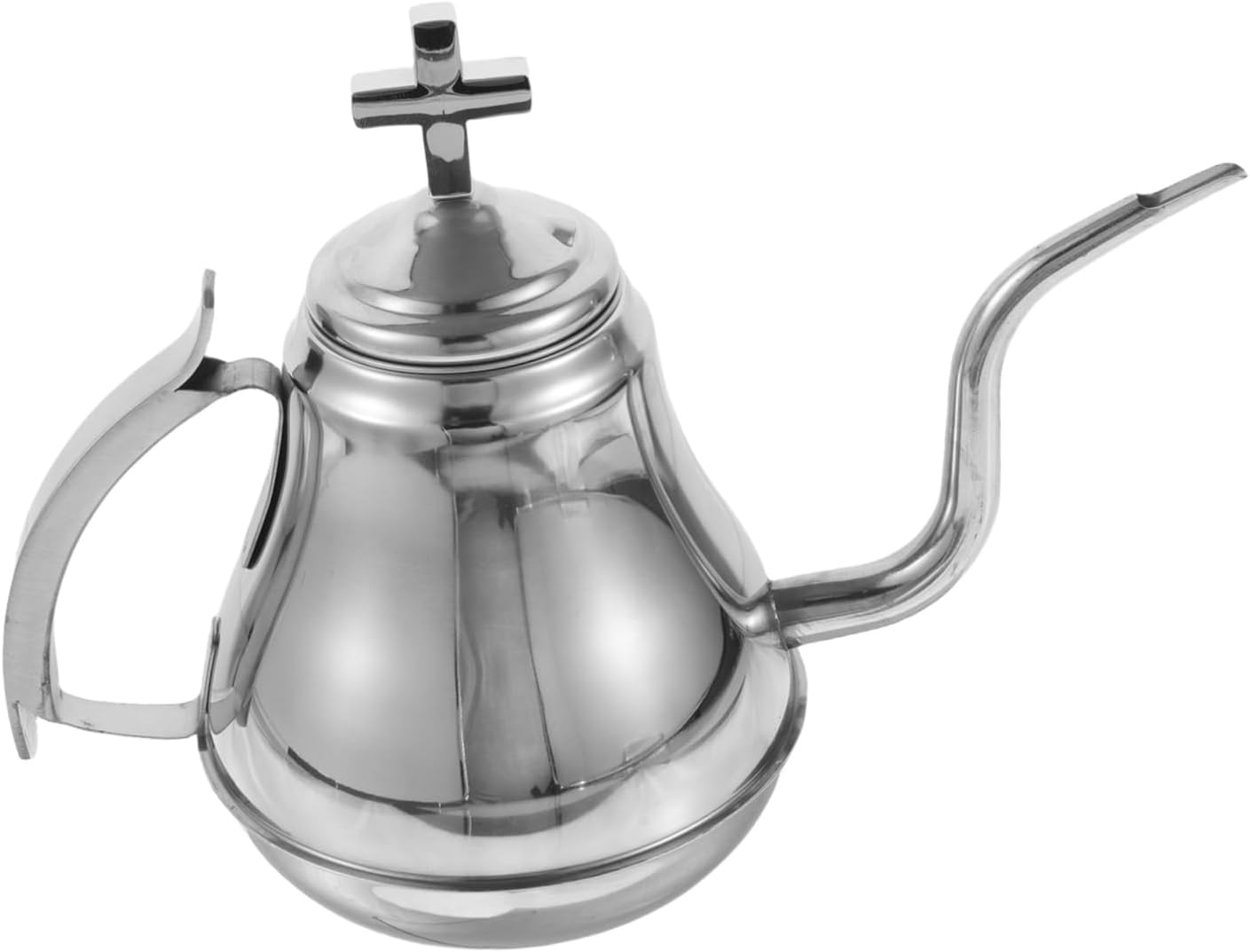 Hemobllo Vintage Stainless Steel Teapot Kettle with Built Filter Capacity for Kitchen and Restaurant Use Stylish European Design and Convenient for Family Gatherings and Travel