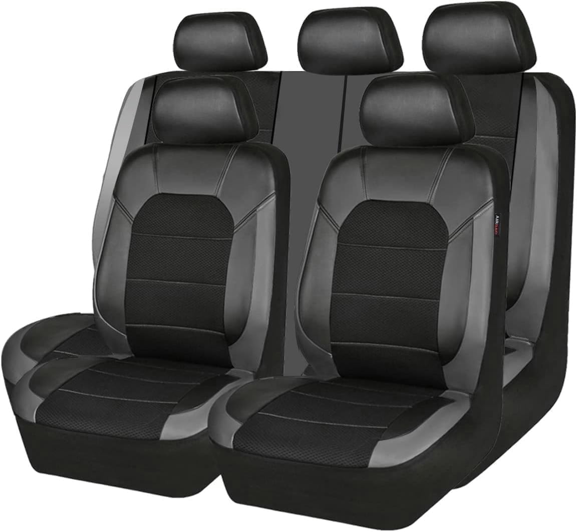 Lzyjckh Car Seat Covers Universal Fit for Daihatsu Move/Rochy/Sirion/Terios/Yrv/Materia Pelle Auto Interior Protection
