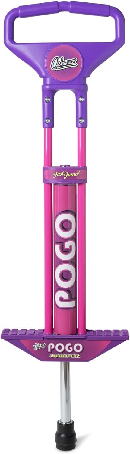 Unibos | Pink & Purple Pogo Jumper - Durable Construction, Super Spring Bounce Action & Z Tech Handle Bar System | Perfect For Indoor & Outdoor Fun | Ideal for Ages 5 & Up (Pink & Purple)