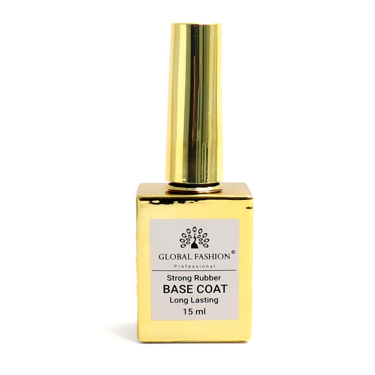 Global Fashion Strong Rubber Base Coat | Long-Lasting, Strengthens Nails | 15 ml