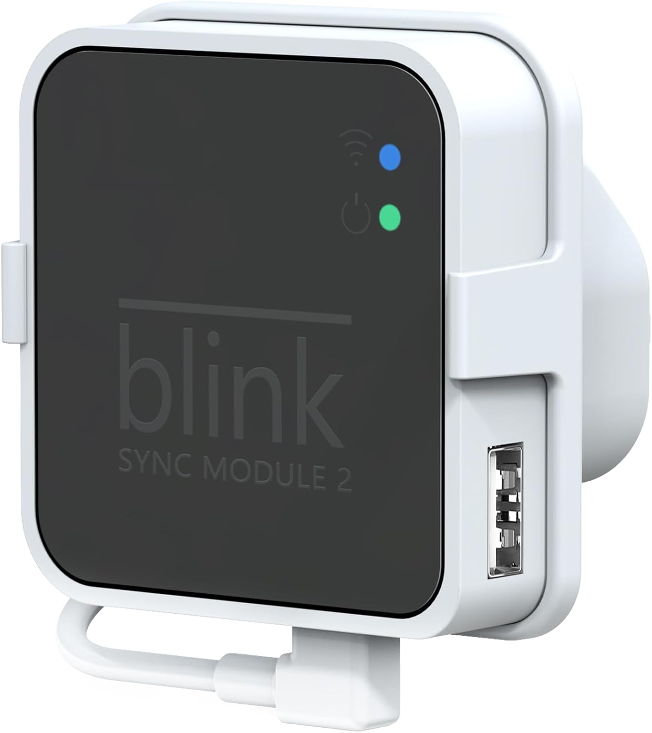 Outlet Mount for Blink Sync Module 2, Easy to Move Mount Bracket Holder for Blink Indoor Outdoor Home Security Camera with Short Cable(Not include Sync Module 2)