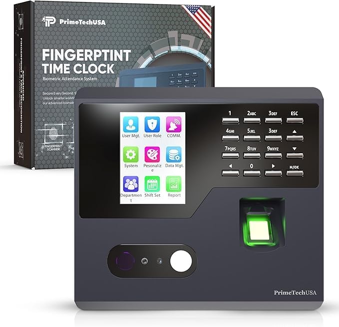 Time Clock for Small Business | No Monthly Fees Clock in Machine for Employees | T150 Time Card Machine | Time Clock Punch Machine | Timeclocks Small Business | Easy Employee Reporting!