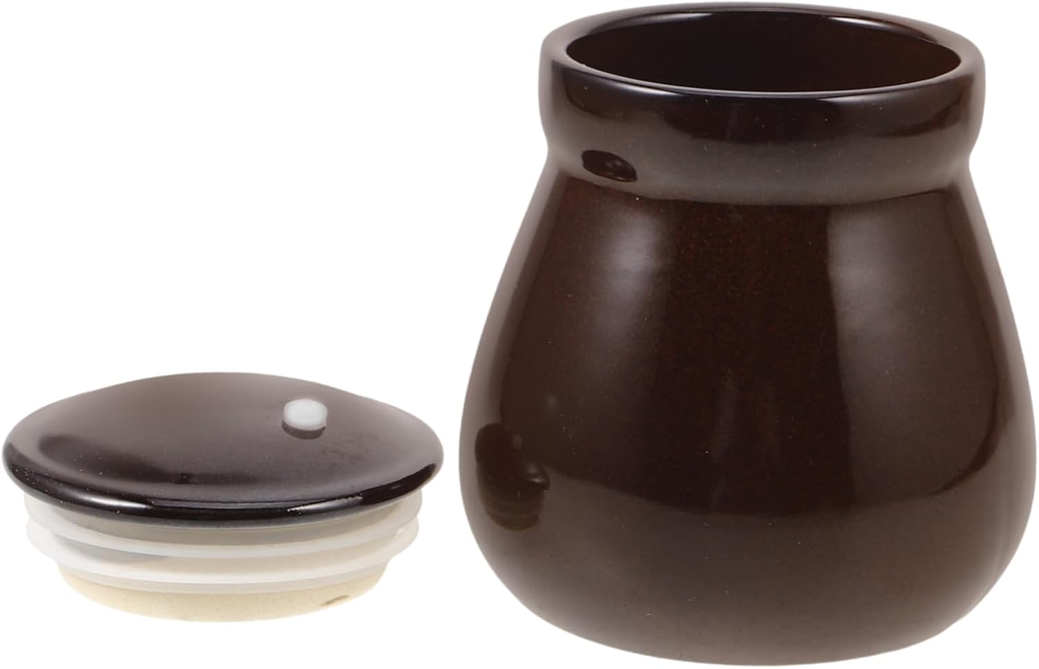 Honey Pot Ceramic Storage Jar Elegant Finish for Honey Sugar and Pantry Staples Multi-purpose Food Container Seal for Kitchen Decor