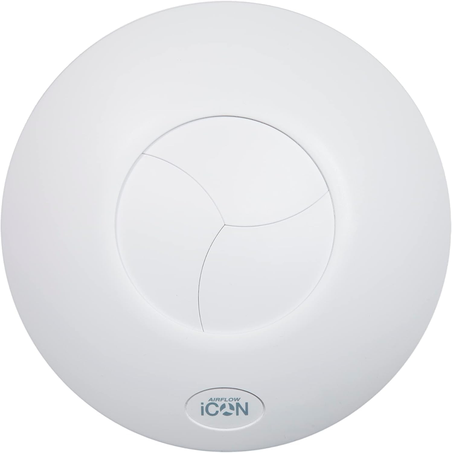 Airflow iCON 30 Extractor Fan - 100mm/4 | Flow Rate 33 l/s, Energy Saving 10.7W, Silent Iris Backdraught Shutter, Optional Humidity, PIR & Timer Modules Sold Separately | 3-Year Warranty