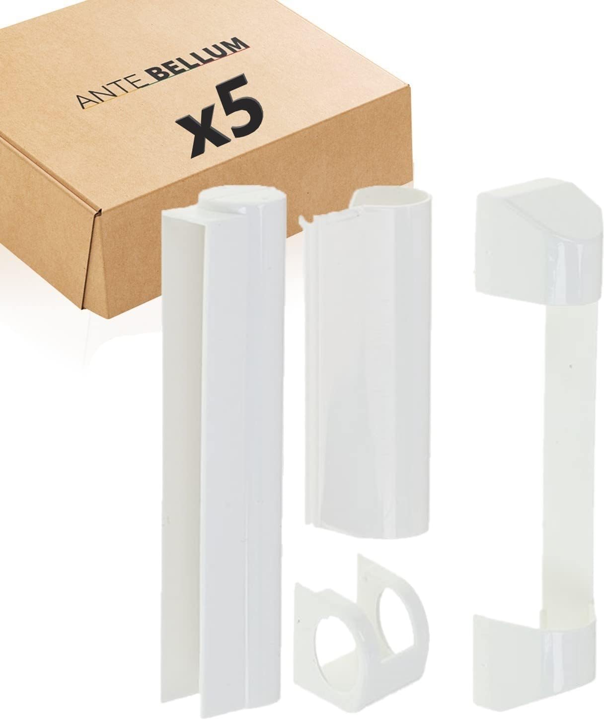 Winkhaus Cover Caps for Window Fittings Set for AutoPilot Plastic Windows - Protection Against Water and Dirt (1996-2006) (White, Pack of 5)