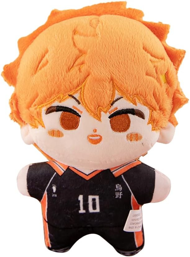 Zhongkaihua Haikyuu Hinata Shoyo Plush Figure Pillow 20CM Anime PP Cotton Cushion Soft Stuffed Furry Car Bag Keychain Home Sofa Decoration Pendant For Fans