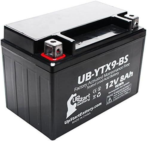 YTX9-BS 12V 8Ah Replacement for Replacement Factory Activated, Battery
