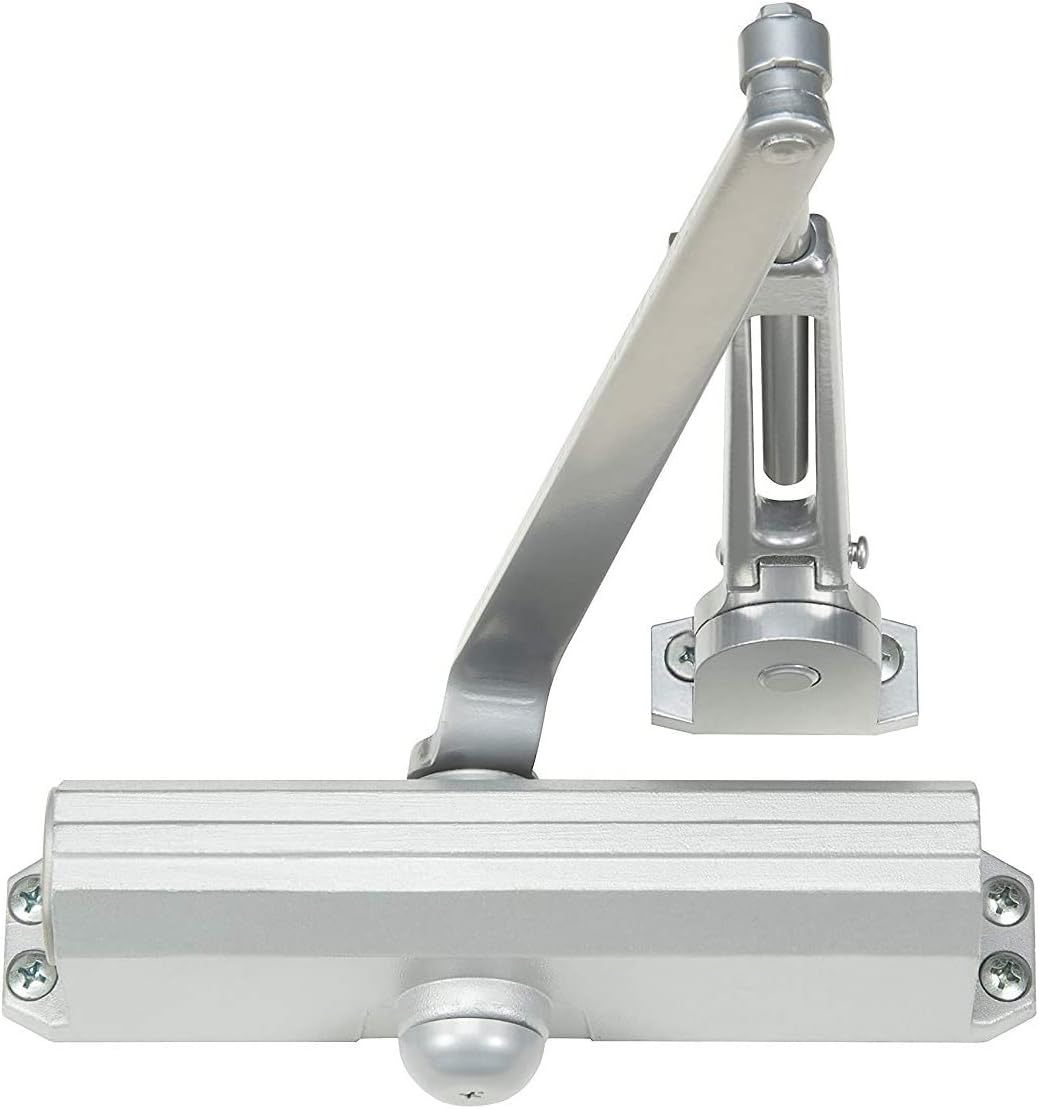 Norton 1601H-689 Hold Open Door Closer Adjustable Sizes 3-6, Aluminum Finish