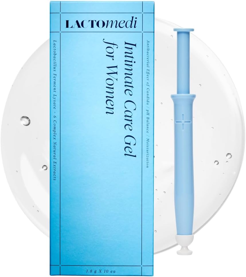 LACTOMEDI Intimate Care Gel 10pcs | Vaginal Probiotics Applicator | Yeast Infection Care | 99% Candida Removal | Optimal pH 4.5 | Itchiness and Unpleasant Odor