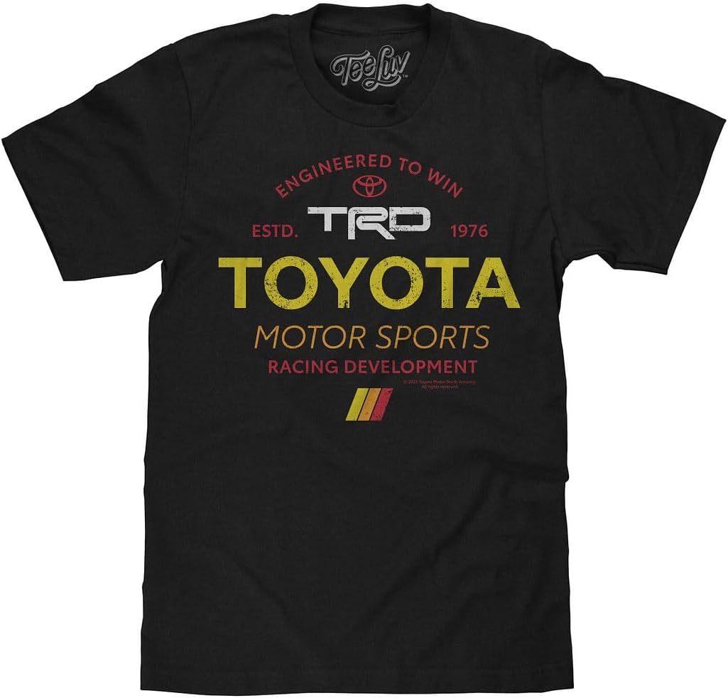 Tee Luv Men's Toyota TRD T-Shirt - Toyota Racing Development Motor Sports Shirt