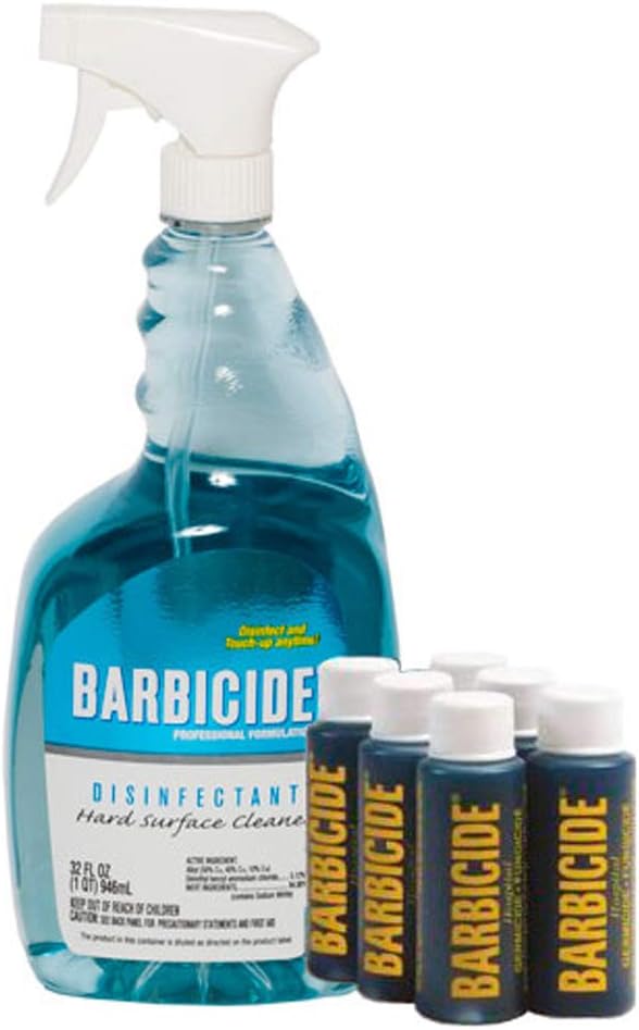 King Research Barbicide 6 x 60ml concentrate and Spray bottle