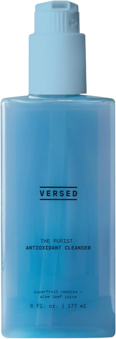 Versed Skin Versed The Purist Antioxidant Gentle Face Cleanser - Daily Gel Cleanser + Moisturizing Face Wash for Sensitive Skin - Superfruit Complex, Aloe Leaf + Vitamin B5 - Vegan