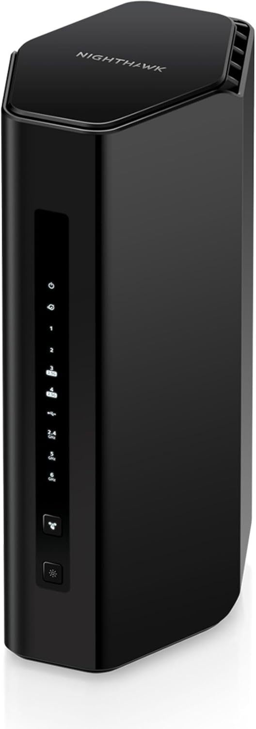 NETGEAR Nighthawk WiFi 7 Tri-Band Router - (RS300) Gaming Router - BE9300 WiFi Speed (up to 9.3 Gbps) - Coverage up to 2,500 sq ft, 100 Devices - 2.5 Gig Internet Connection