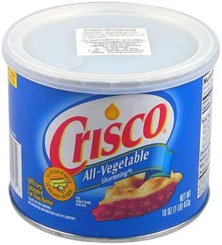 Crisco All Vegetable Shortening 453 g - Lot of 3