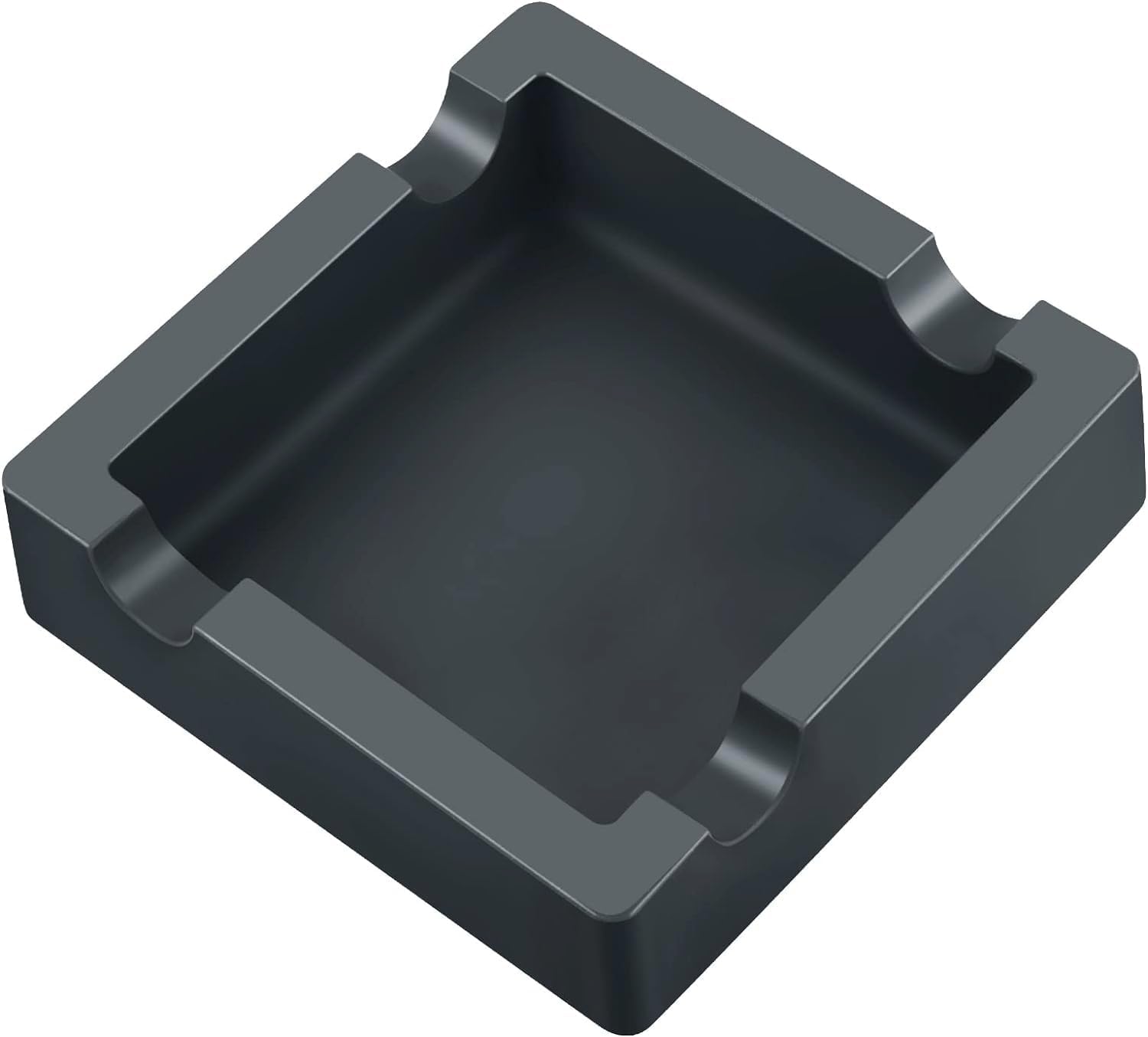 Cigar Ashtray,Silicone Outdoor Ashtray for Outside Patio Indoor,Large Cigar Rests Ash tray Outdoors,Unbreakable/Non-slip/Burn-resistant Ashtrays (Black)