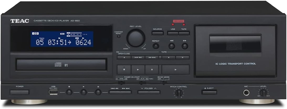 TEAC AD-850 Cassette Deck CD Player